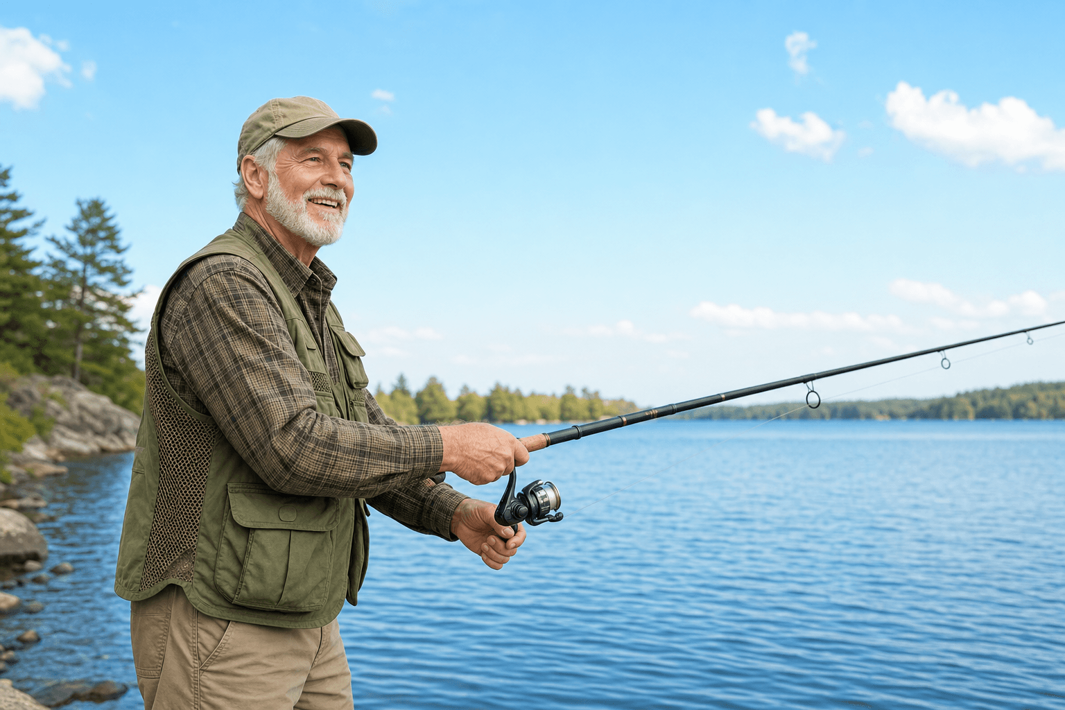 Person staying active with recreation